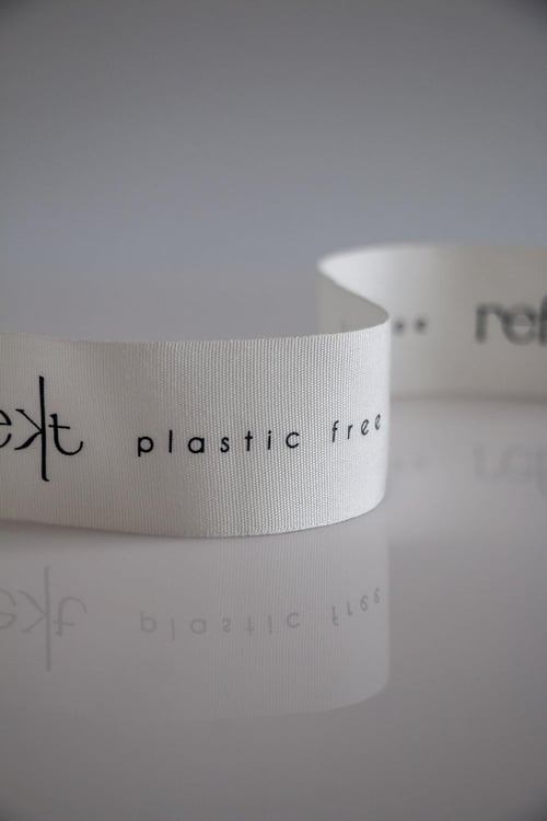 Soft ribbed texture with a printed design.