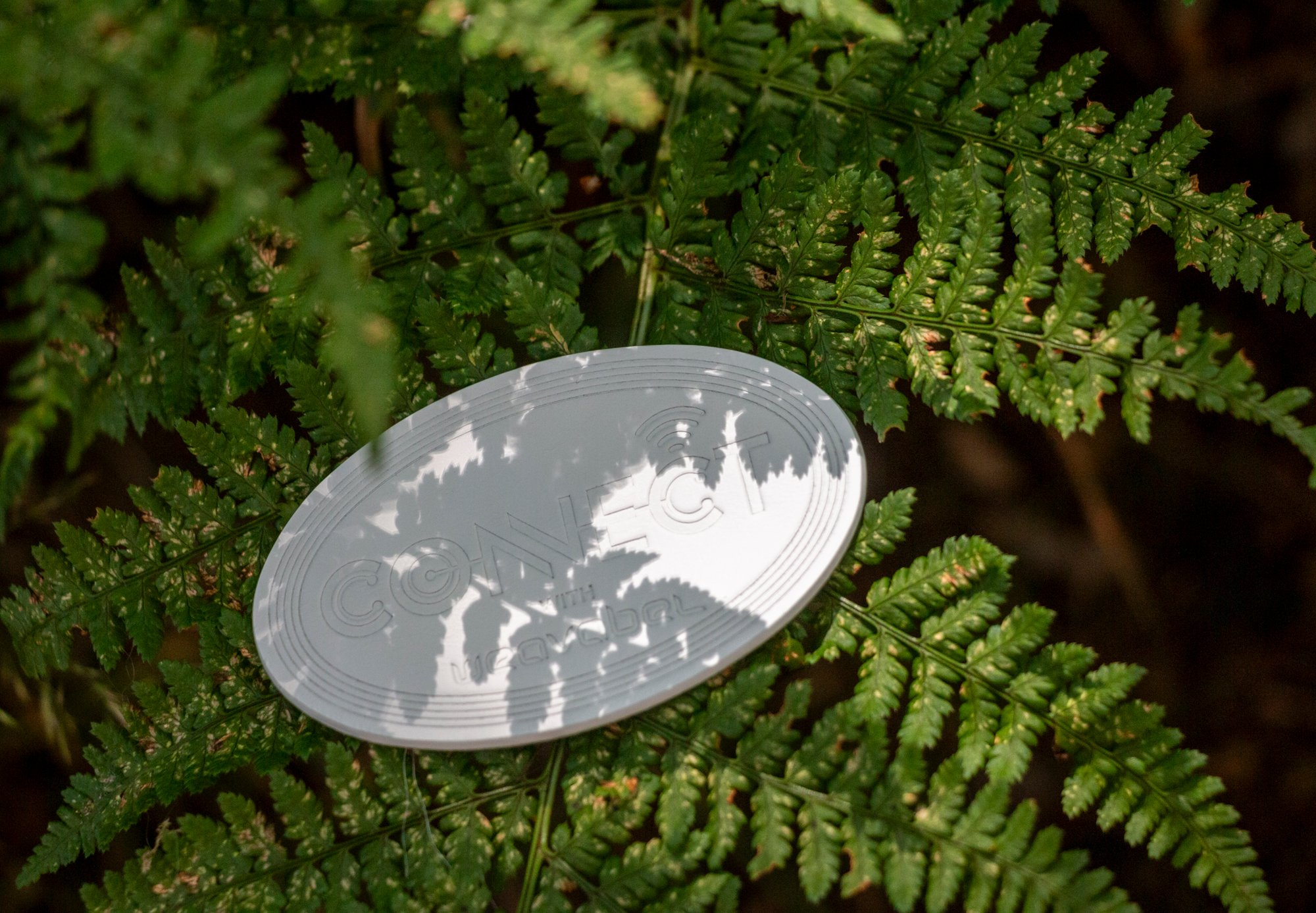 Weavabel connect white leather patch