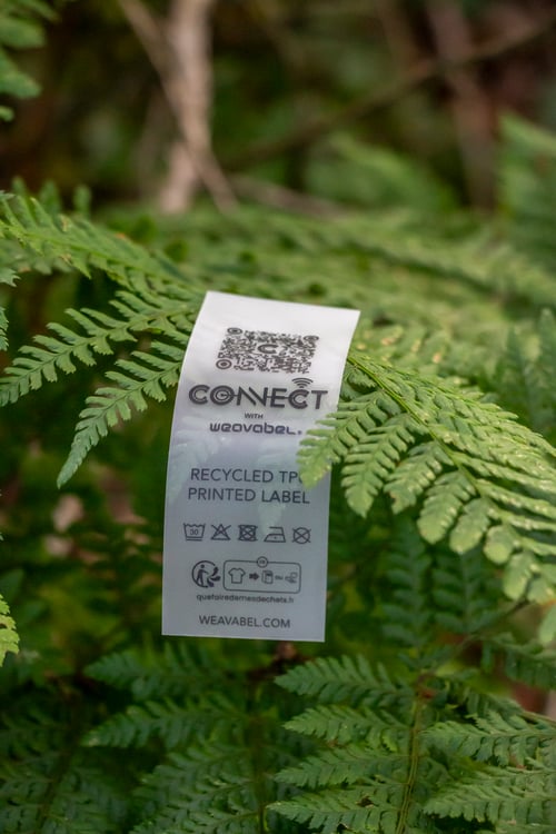 GRS certified TPU printed care label