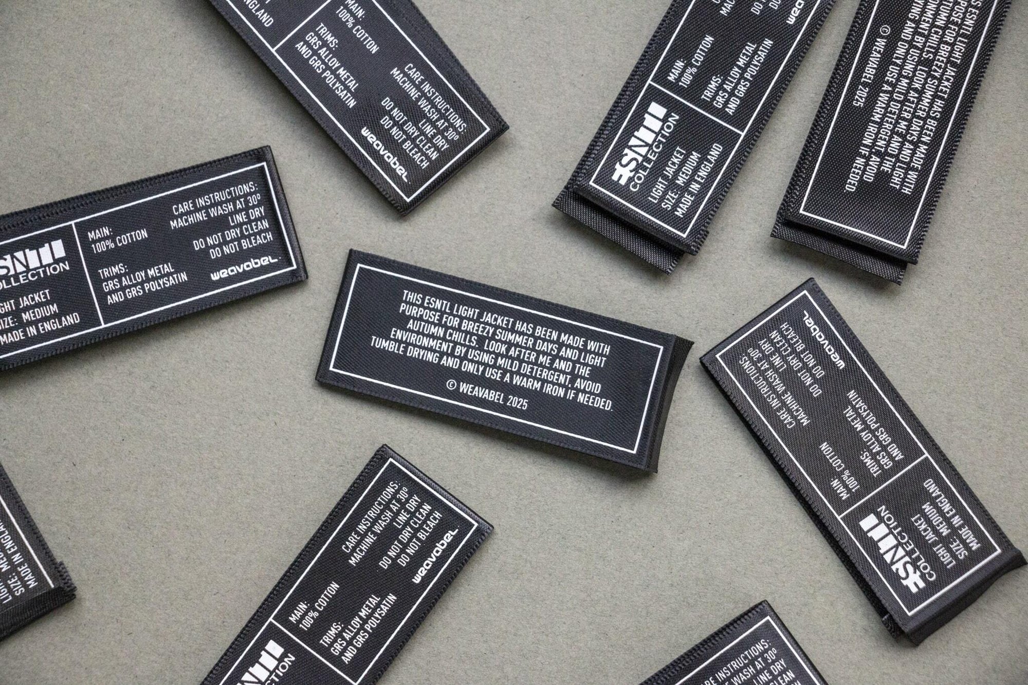 Essentials care labels