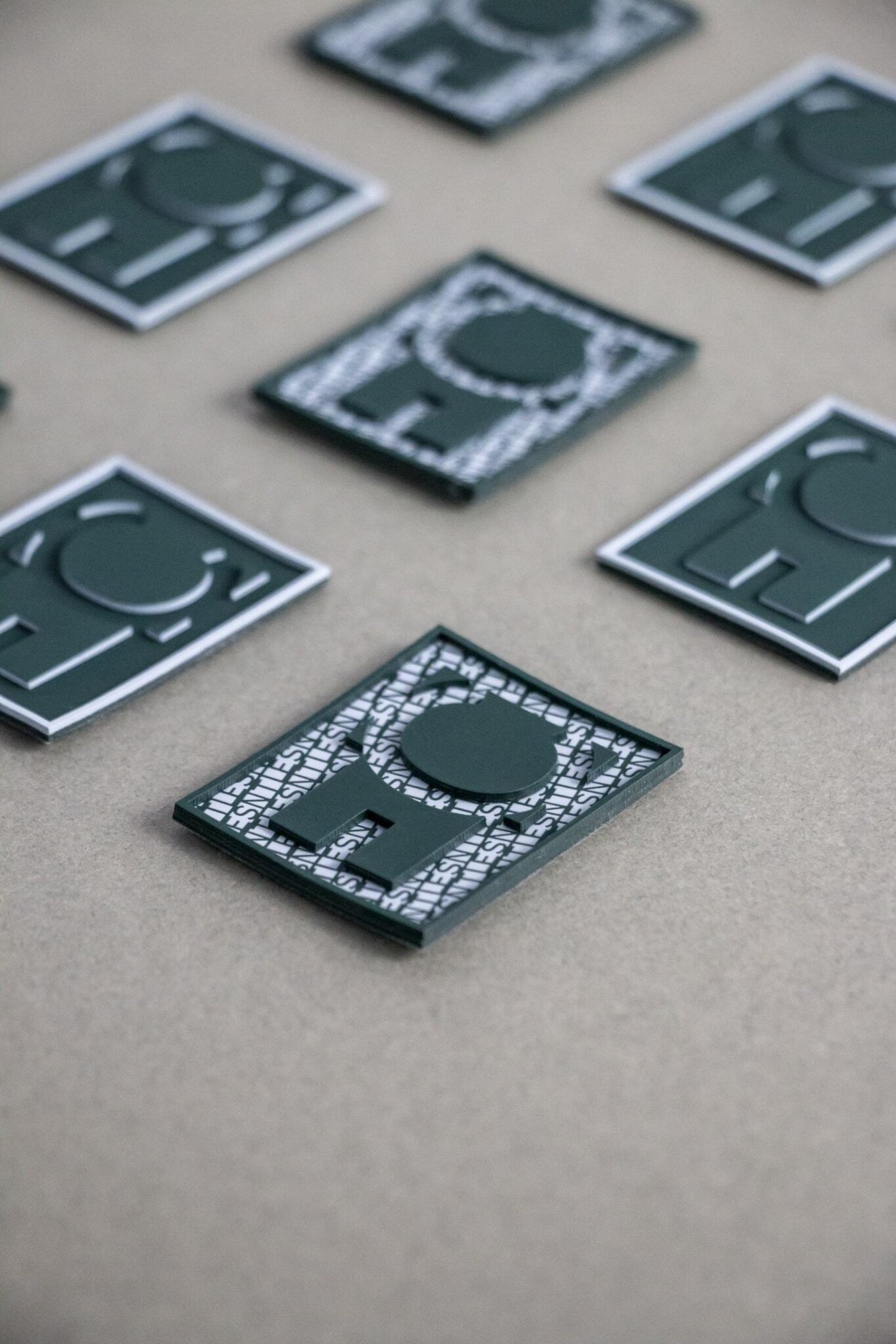 The Essential moulded silicone badge