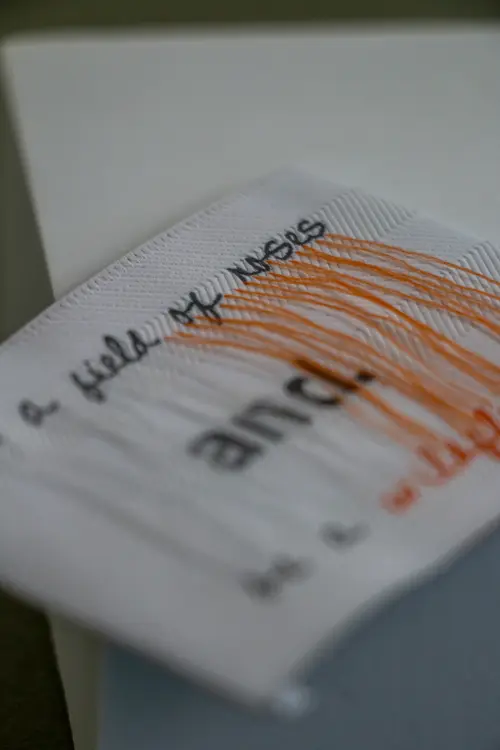 AND Collection Recycled polyester woven label