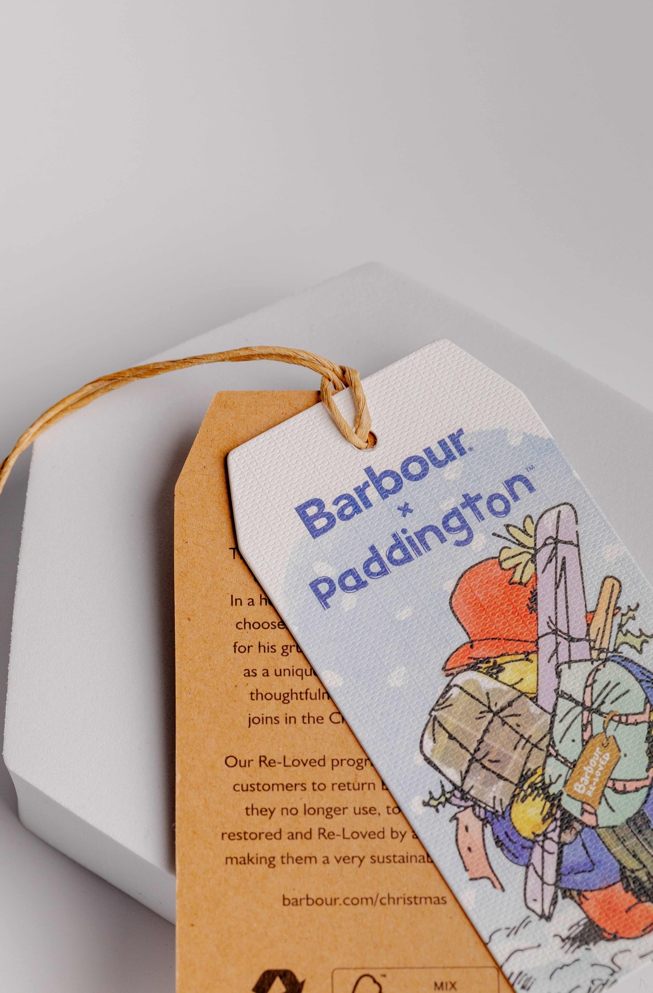 Barbour x Paddington tag