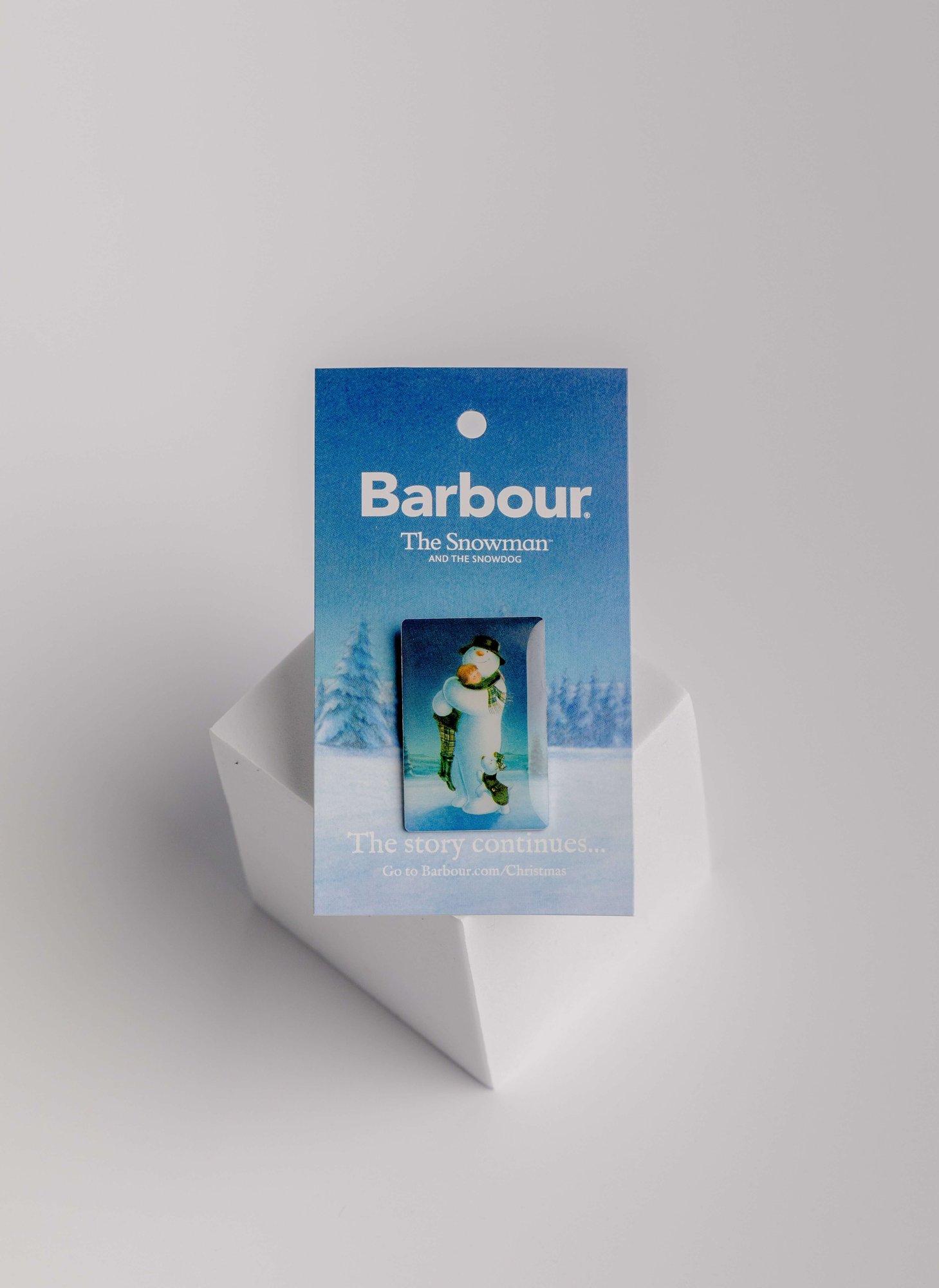 Metal pin badge for Barbour