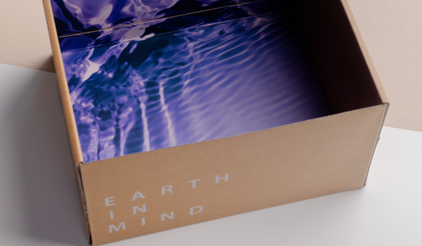 Earth in Mind Kraft box with vibrant inside