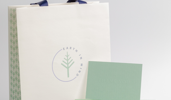 Earth in Mind white gift bag with extra details