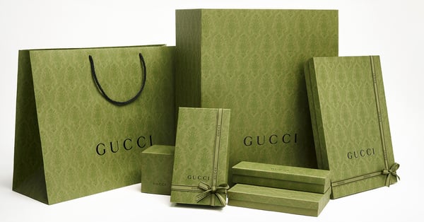 gucci ethical packaging