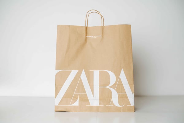 Zara plastic bag discount
