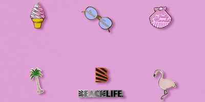 Pin badge examples