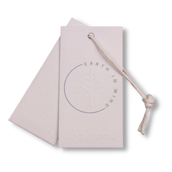 EARTH IN MIND Paper Hang Tag & Button Bag