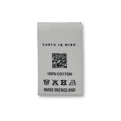 EIM Recycled Polyester Woven QR Code Label