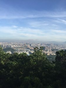 View from the near-by hill in ShenZhen