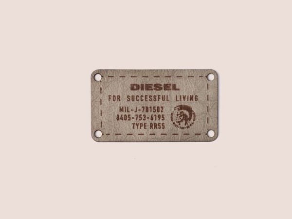diesel leather patch