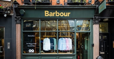 Barbour shop front