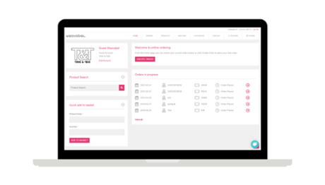 Weavabel Ordering Website
