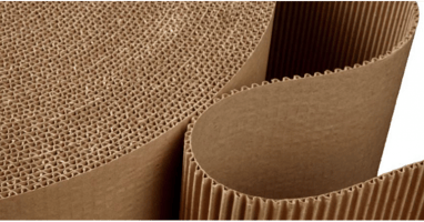Large roll of cardboard