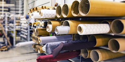 Textiles, fabrics and trim rolls