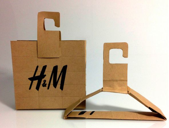 h and m kraft packaging-concept
