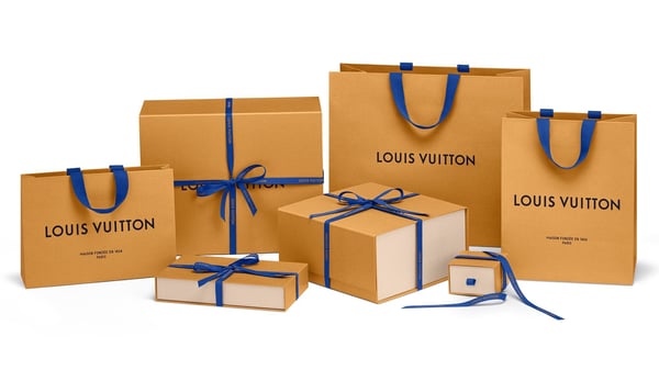 louis vuitton imperial saffron luxury packaging