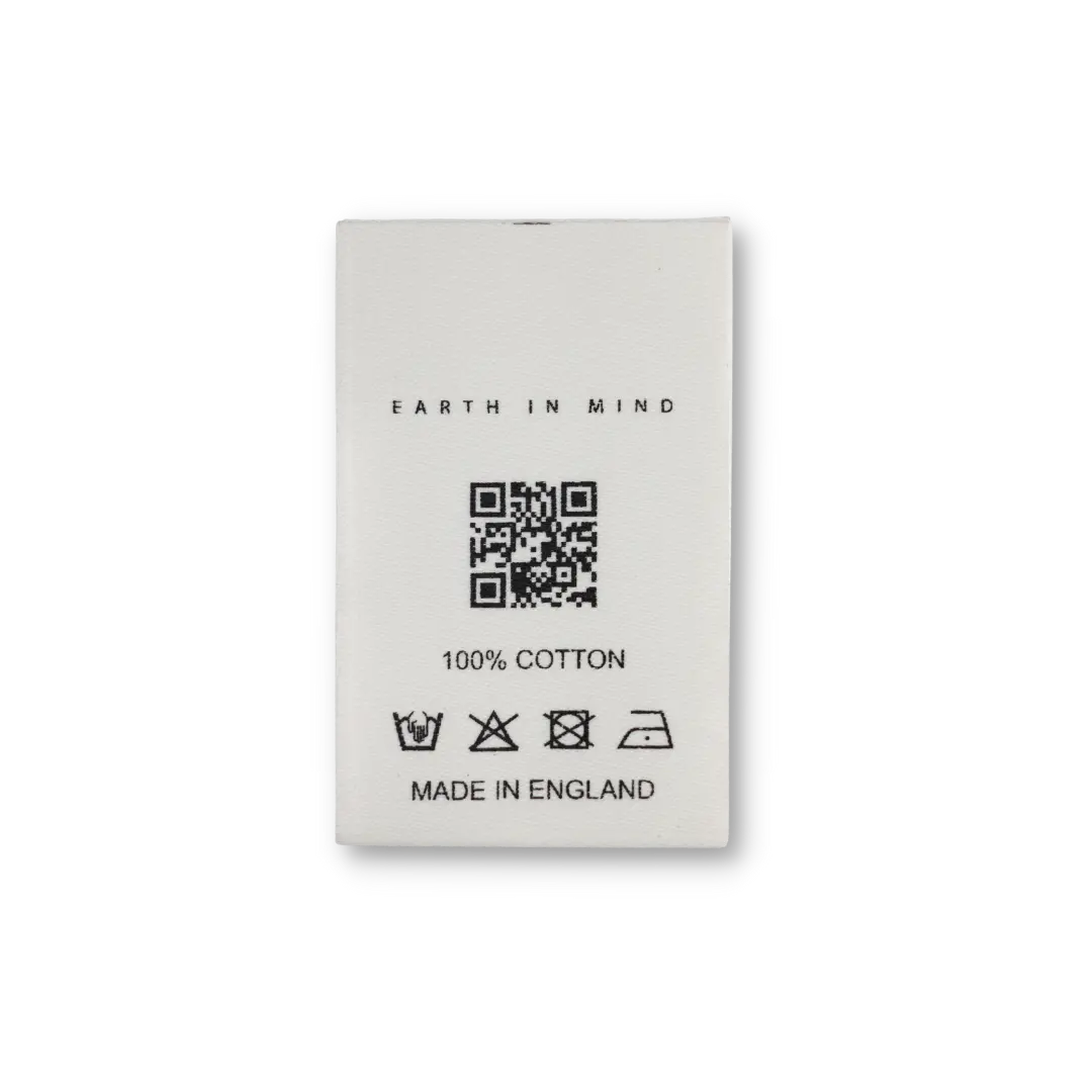EIM Recycled Polyester Printed QR Code Label