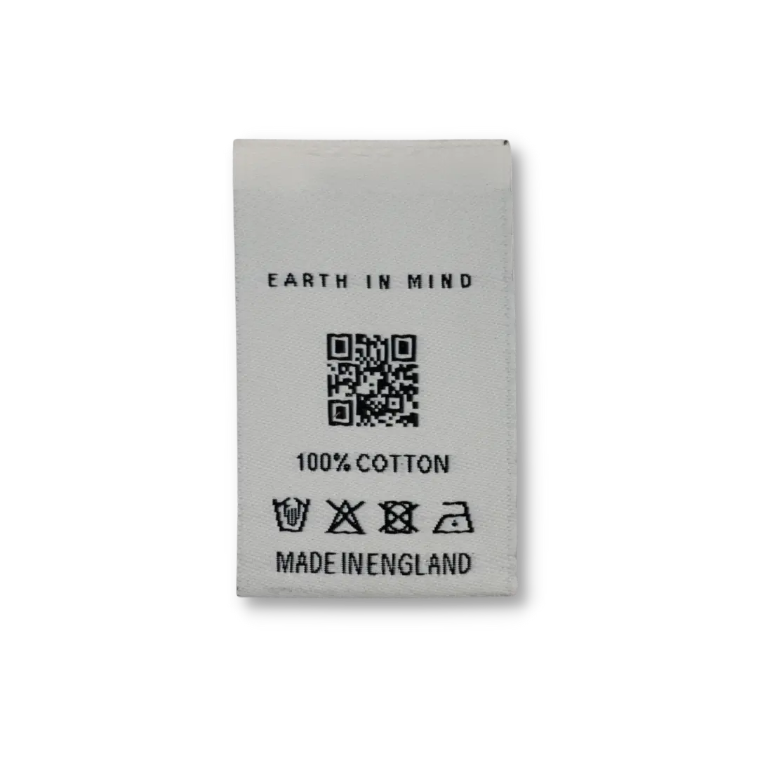 EIM Recycled Polyester Woven QR Code Label