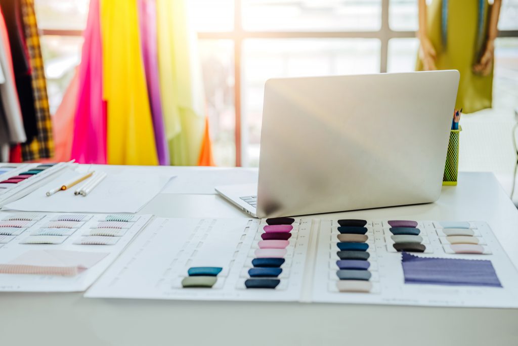 Picking packaging fabrics and colours