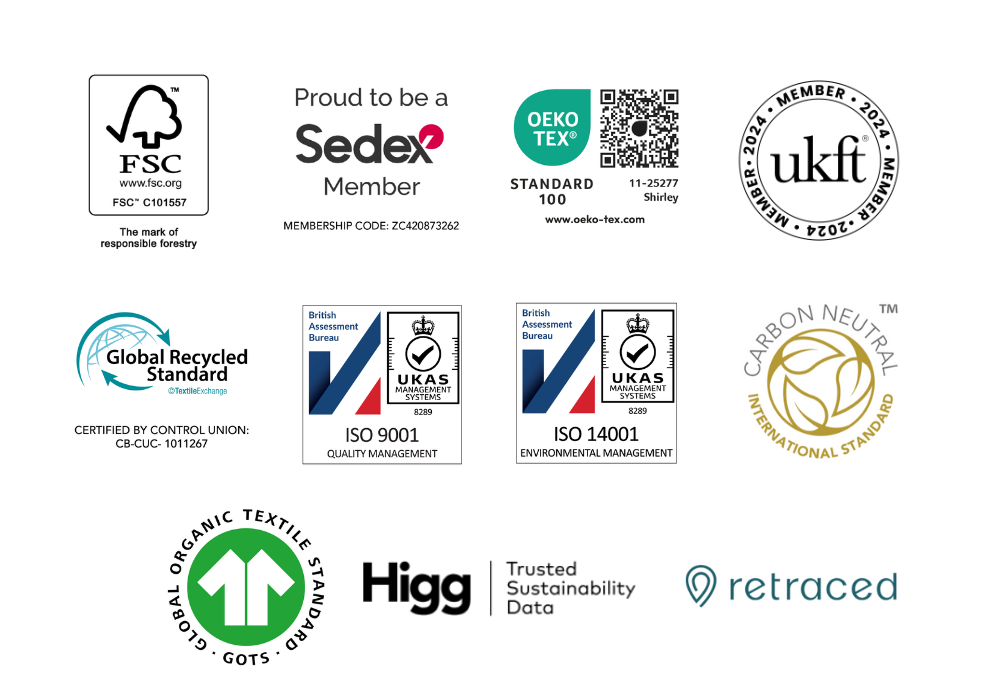 Certifications - core logos for substainability