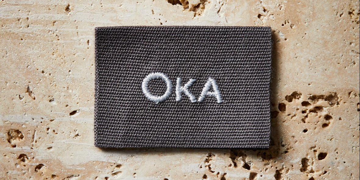 OKA Woven label