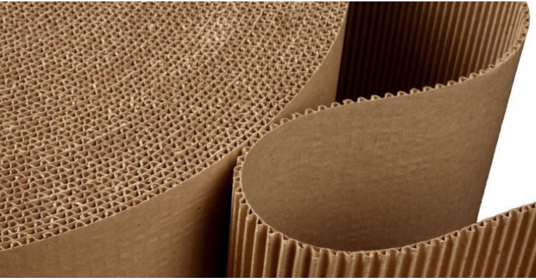 Large roll of cardboard