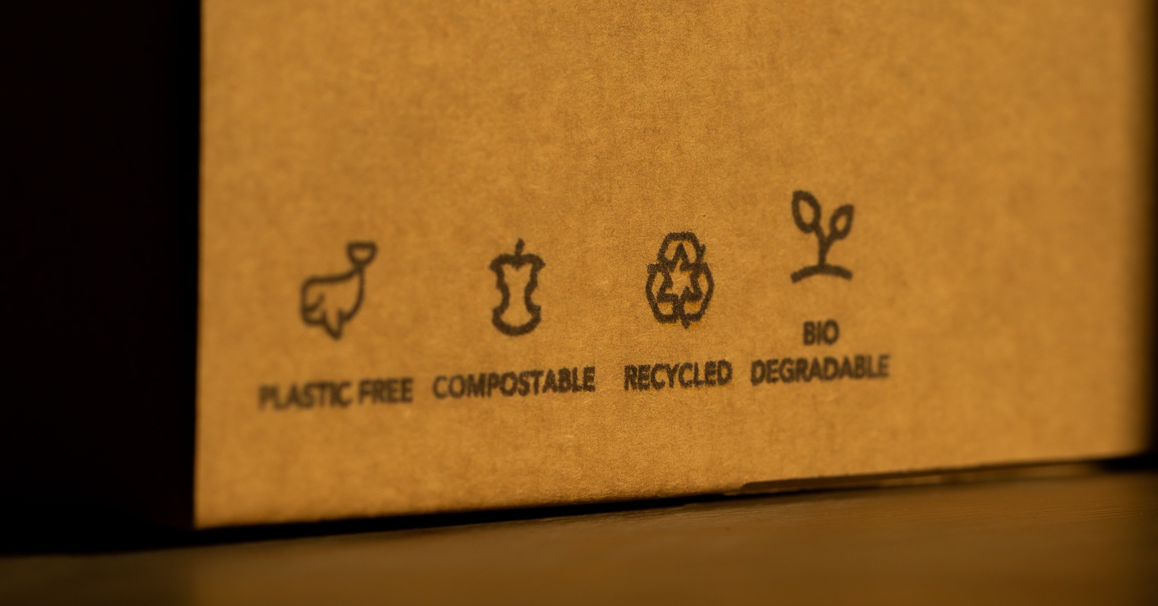 GRS certified cardboard logos