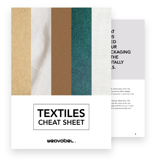 textiles cheat sheet